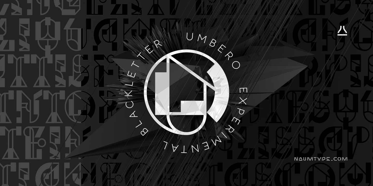 Пример шрифта Umbero
